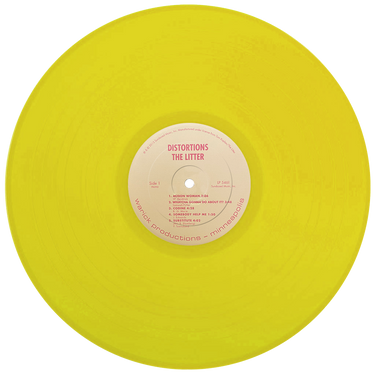 THE LITTER - Distortions (Reissue) - LP - Yellow Vinyl