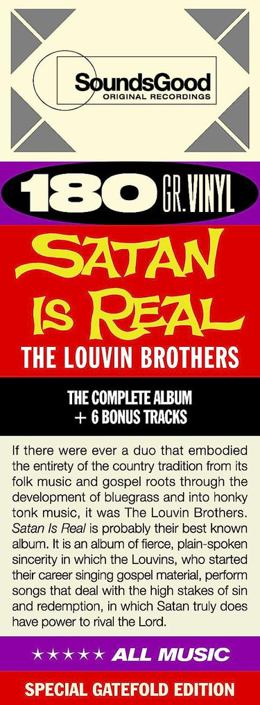 THE LOUVIN BROTHERS - Satan Is Real (2023 Reissue with 6 Bonus Tracks) - LP - 180g Vinyl