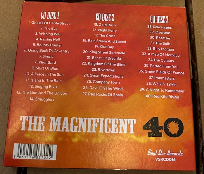THE MEN THEY COULDN'T HANG - The Magnificent 40 - 40 Years In 40 Songs - 3CD Box Set [JUL 19]
