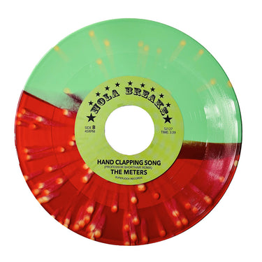 PROFESSOR SHORTHAIR - Right Place Wrong Time b/w Hand Clapping Song (Professor Shorthair Remixes) - 7'' - Red & Green w/ Mustard Splatter Vinyl