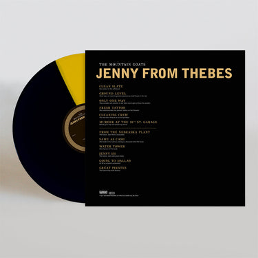 THE MOUNTAIN GOATS - Jenny from Thebes - LP - Yellow & Black Split Vinyl