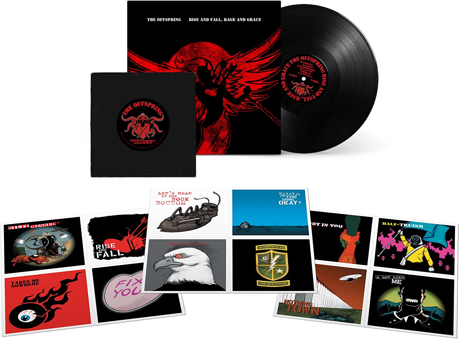 THE OFFSPRING - Rise And Fall, Rage and Grace - 15th Anniversary Edition (w/ Art Lithos for each song) - LP + Bonus 7" - Vinyl