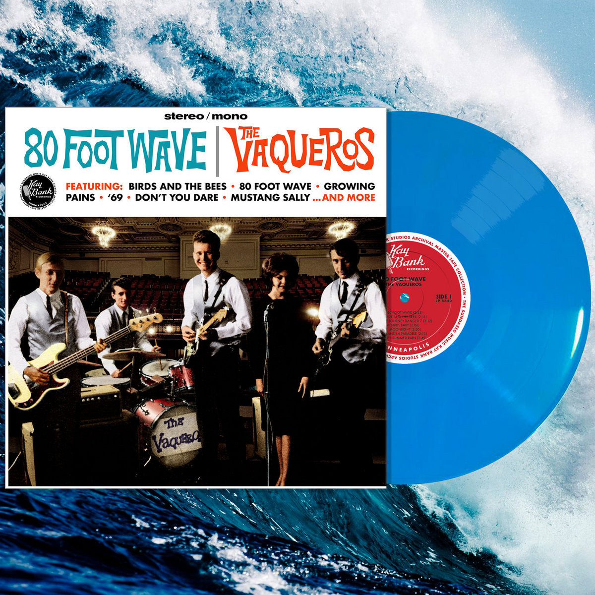 THE VAQUEROS - 80 Foot Wave - LP - Turquoise Vinyl [SEP 8]
