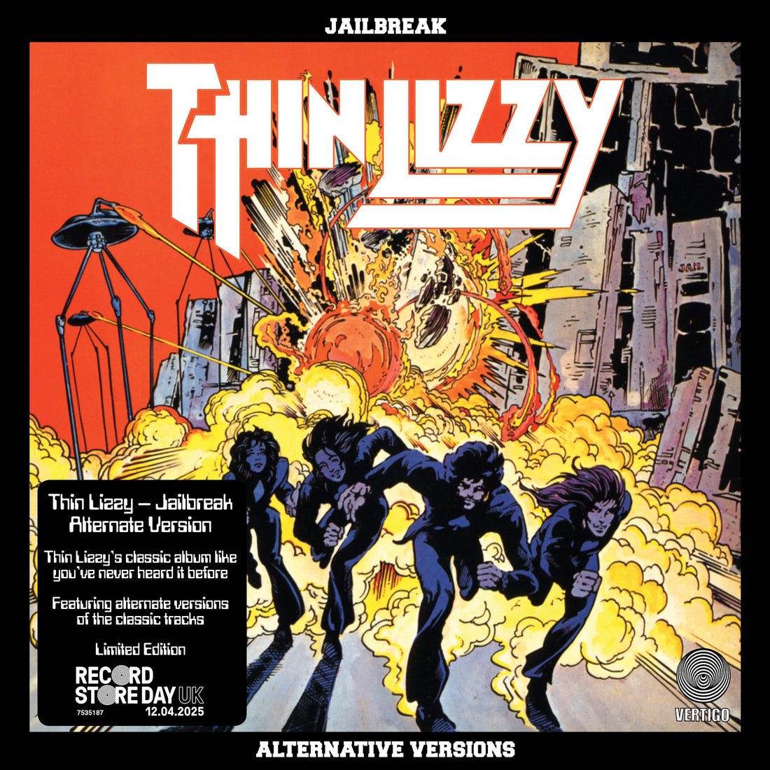 Thin Lizzy - Jailbreak (Alternate Version) - 1LP - Black Vinyl  [Record Store Day 2025]