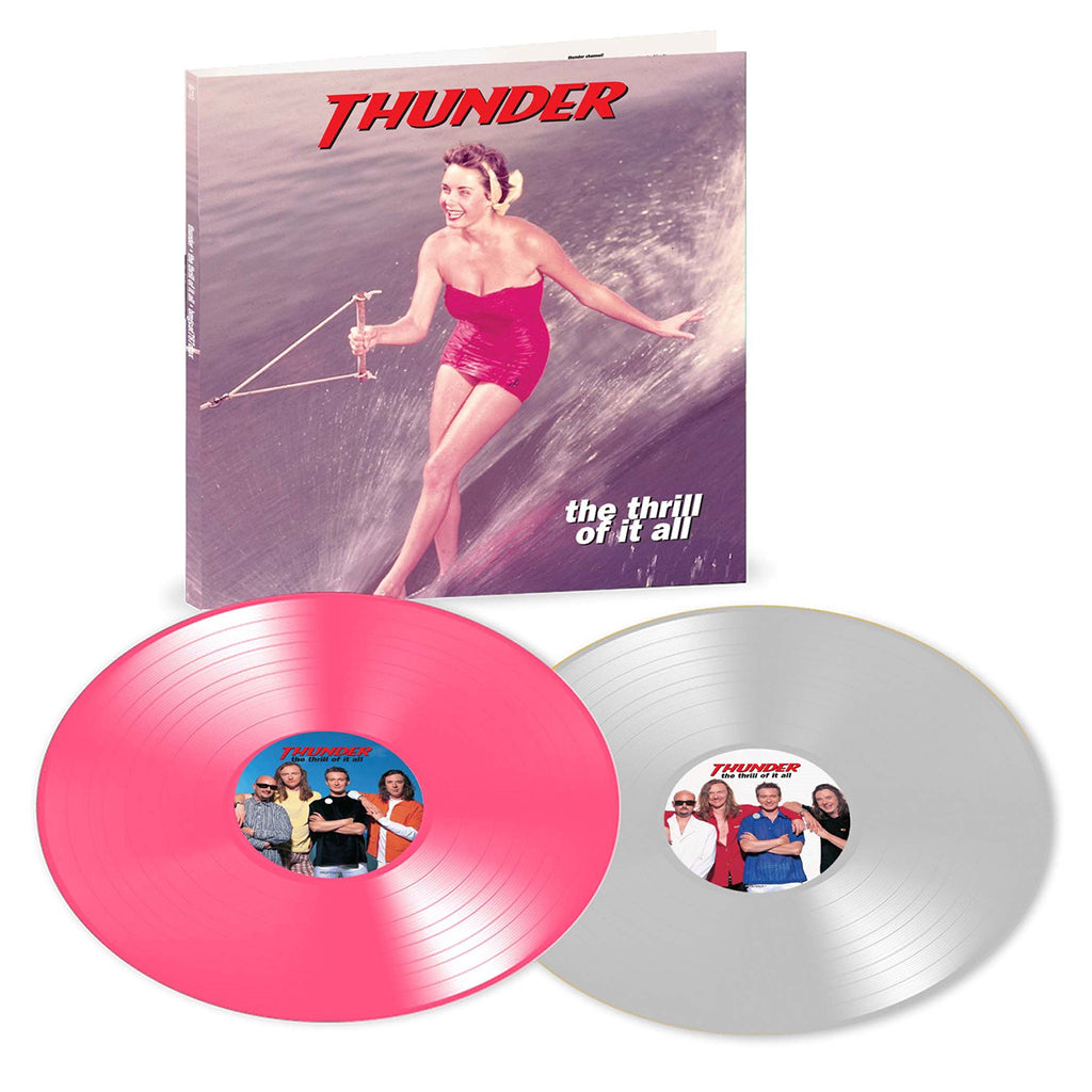 THUNDER - The Thrill Of It All (2023 Expanded Edition) - 2LP - Pink and Clear Vinyl