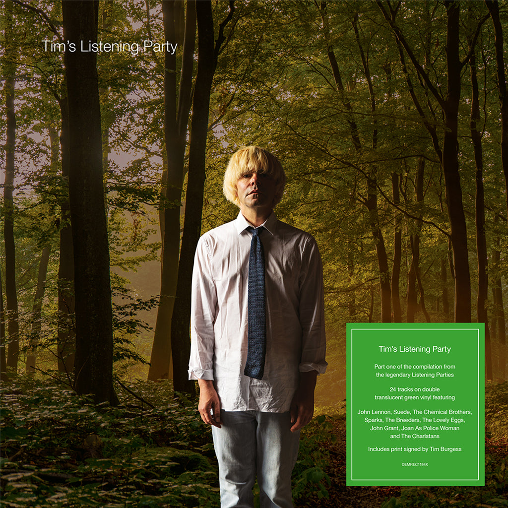 VARIOUS - Tim Burgess Listening Party (Indies Exclusive with SIGNED Print) - 2LP - Translucent Green Vinyl [MAR 15]