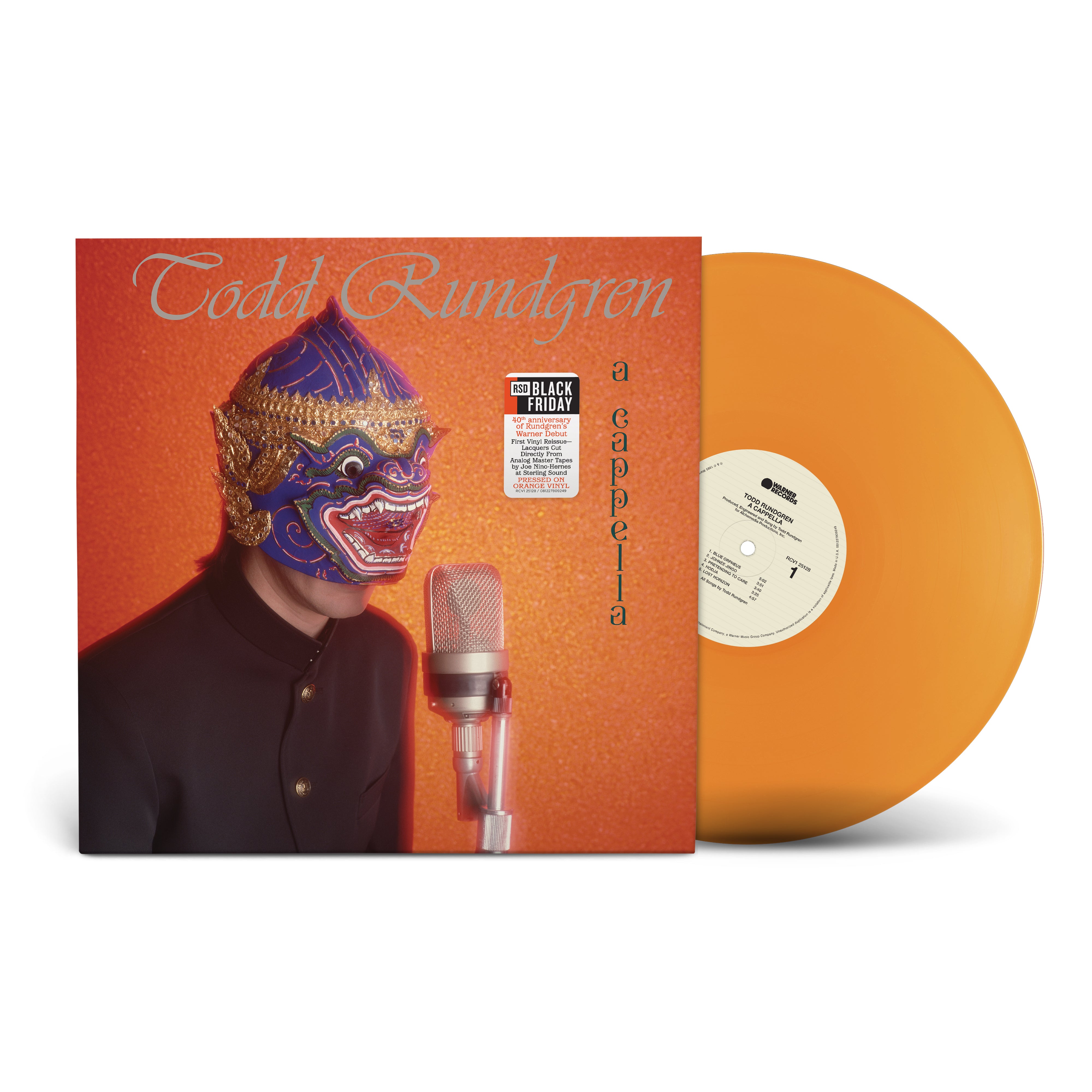 Todd Rundgren - A Capella 40th Anniversary - 1LP - Orange Vinyl
