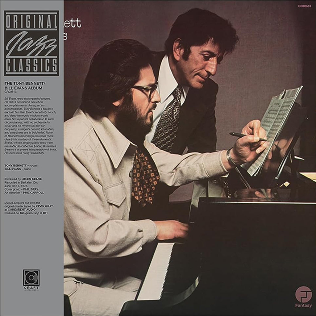 TONY BENNETT / BILL EVANS - The Tony Bennett Bill Evans Album (2023 Original Jazz Classics Series) - LP - 180g Vinyl