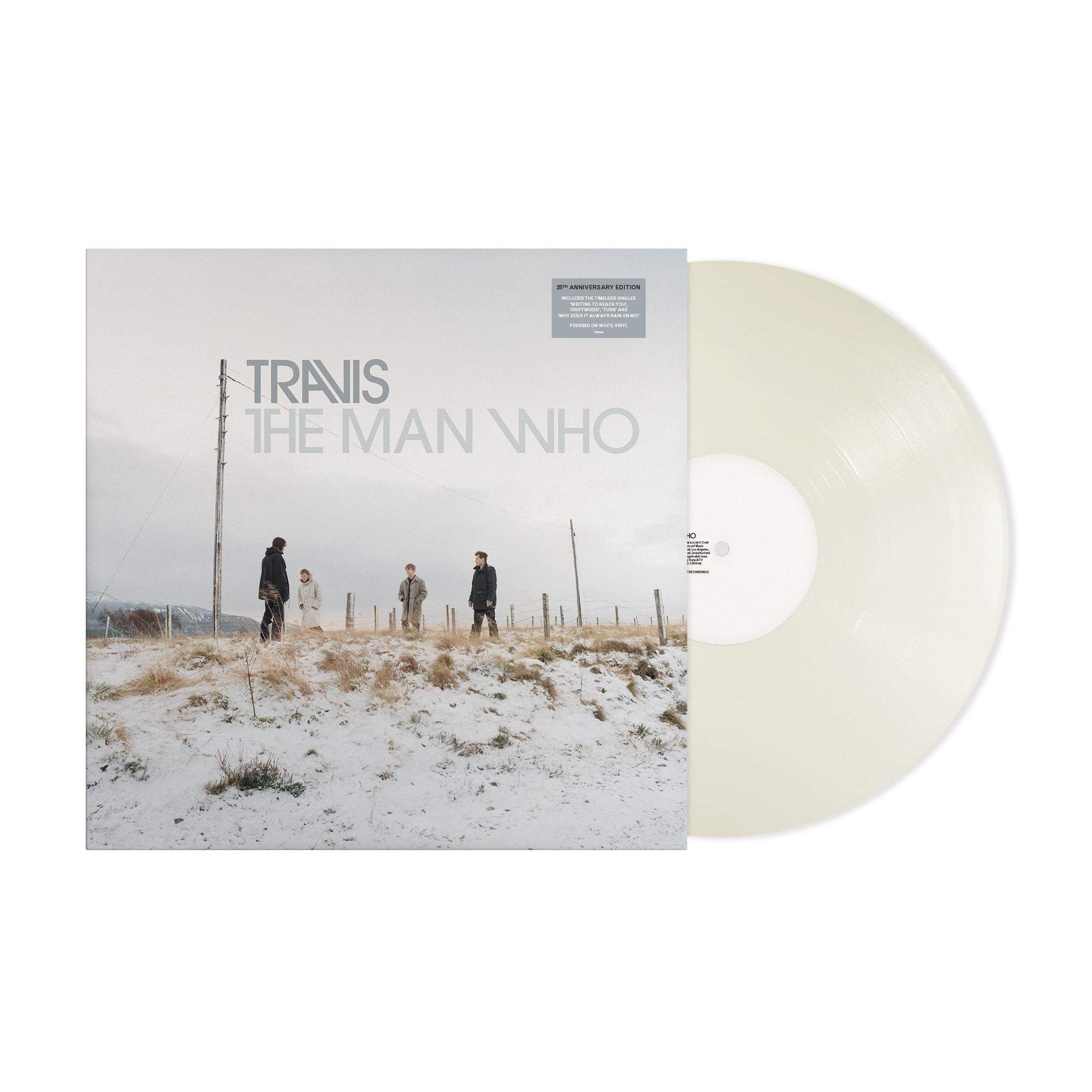 Travis - The Man Who (25Th Anniversary Edition) - 1LP - White Vinyl   [National Album Day 2024]