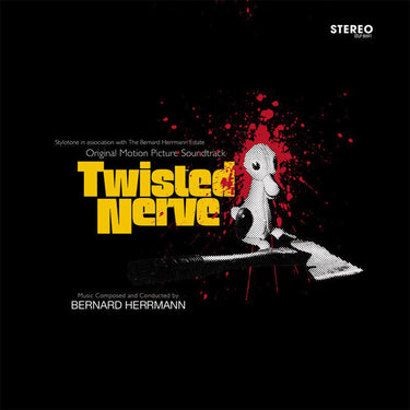 BERNARD HERRMANN - Twisted Nerve - OST (Super Deluxe Edition w/ Bonus CD, Poster & 7'') - LP - Transparent 'Blood-Spattered' Coloured Vinyl