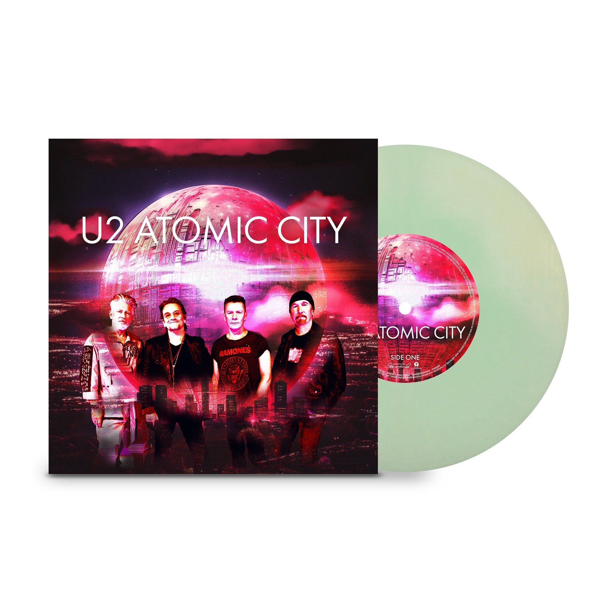 U2 - Atomic City - 7" - Photoluminescent Transparent Vinyl