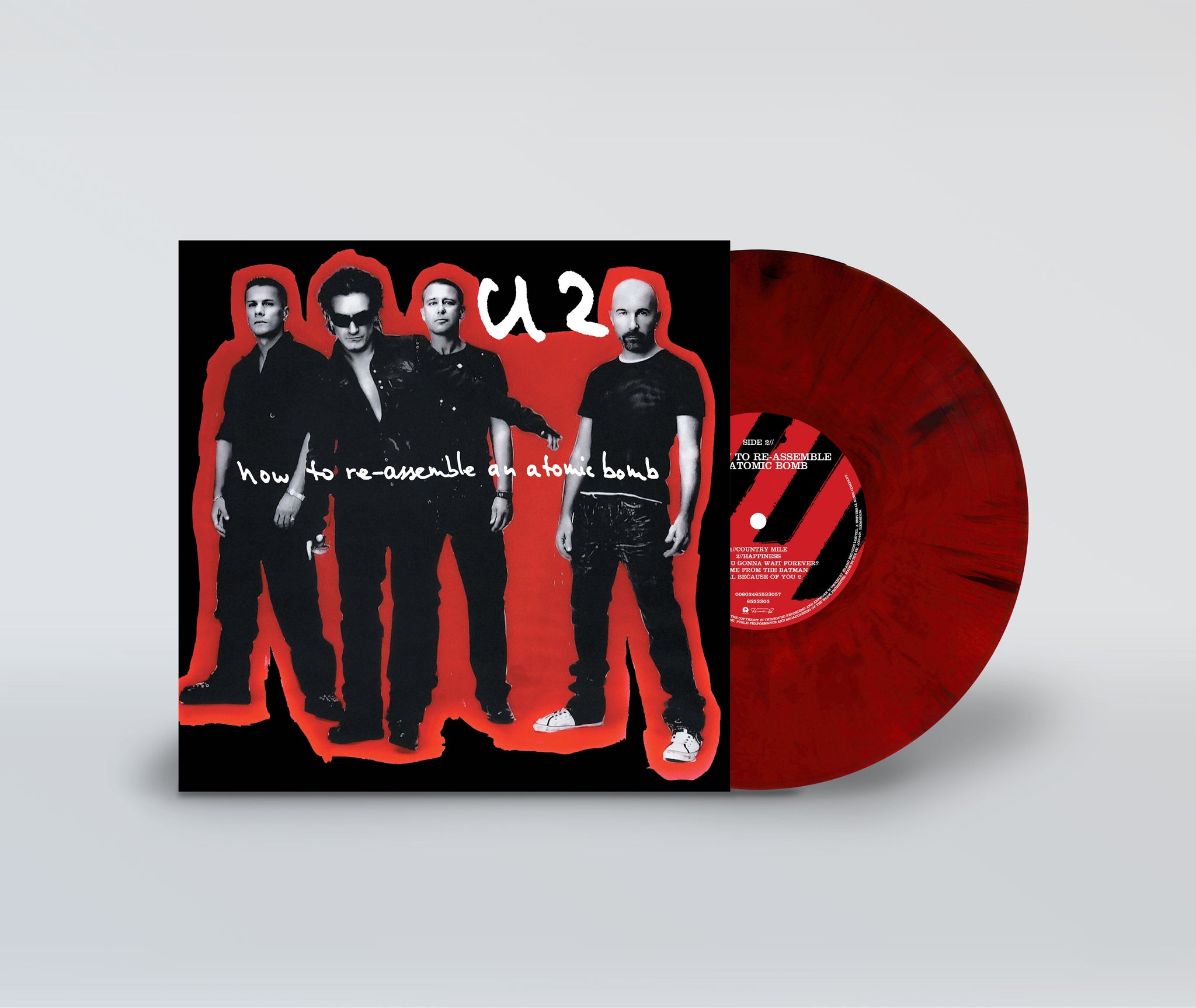 U2 - How To Re-Assemble An Atomic Bomb - 1LP - Black and Red Marble Vinyl  [RSD Black Friday 2024]