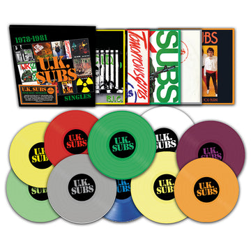 UK SUBS - 1978-81 Singles - 10 x 7'' - Coloured Vinyl Box Set [AUG 29]