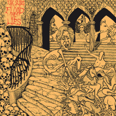 UK SUBS - Flood Of Lies (Remastered) - LP - Yellow Ochre Vinyl