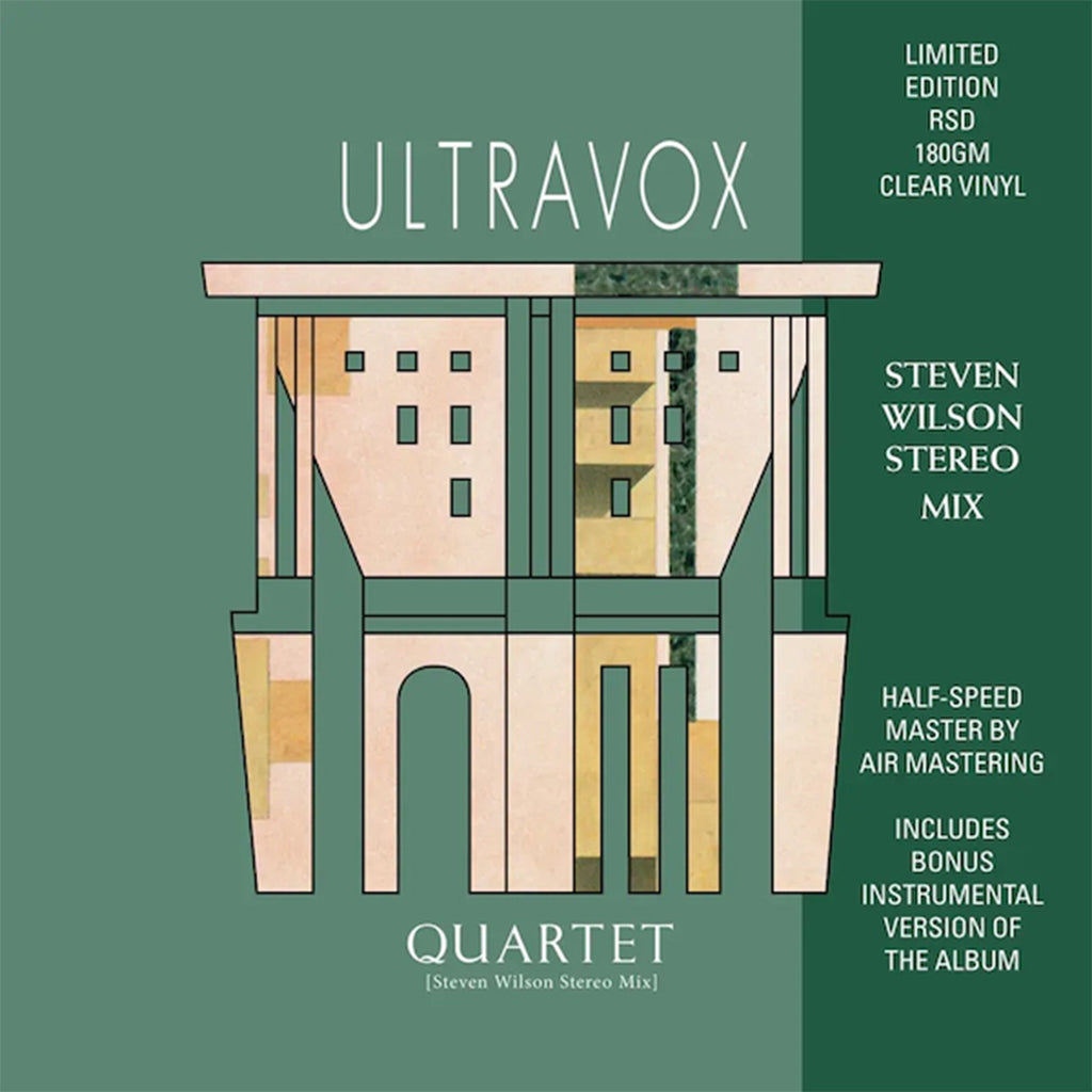 ULTRAVOX - Quartet (Steven Wilson Stereo / Instrumental Mixes) [Black Friday 2023] - 2LP - Half Speed Mastered 180g Clear Vinyl [NOV 24]