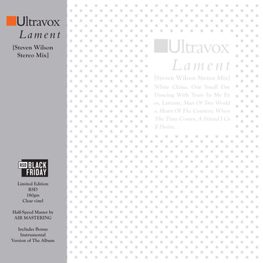 ULTRAVOX - Lament [Steven Wilson Stereo Mix]