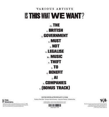 VARIOUS - Is This What We Want? - 1000 Artists - LP - Black Vinyl [FEB 13]