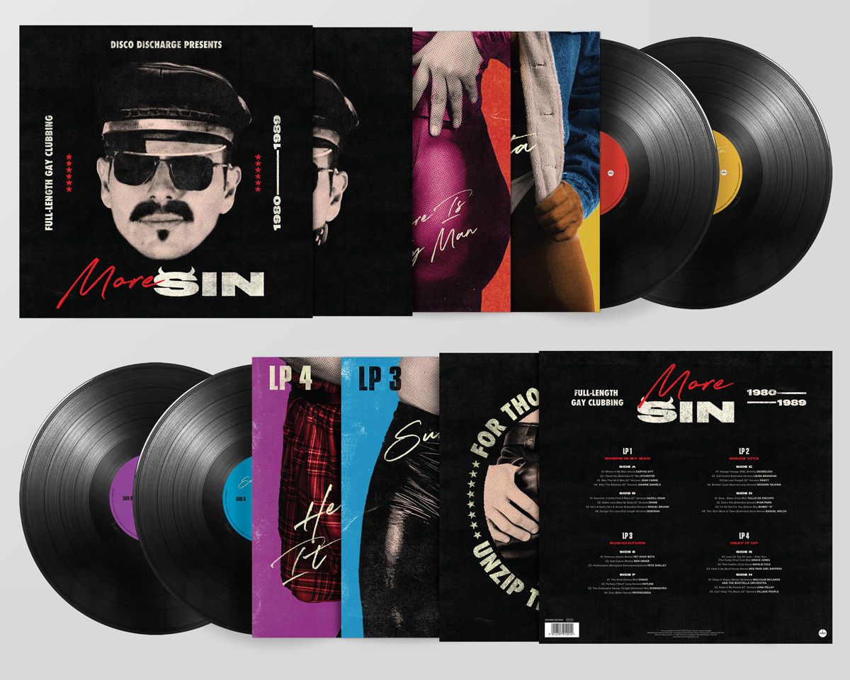 VARIOUS ARTISTS - Disco Discharge Presents More Sin: Box Of Sin 2 - 4LP - Black Vinyl [FEB 28]