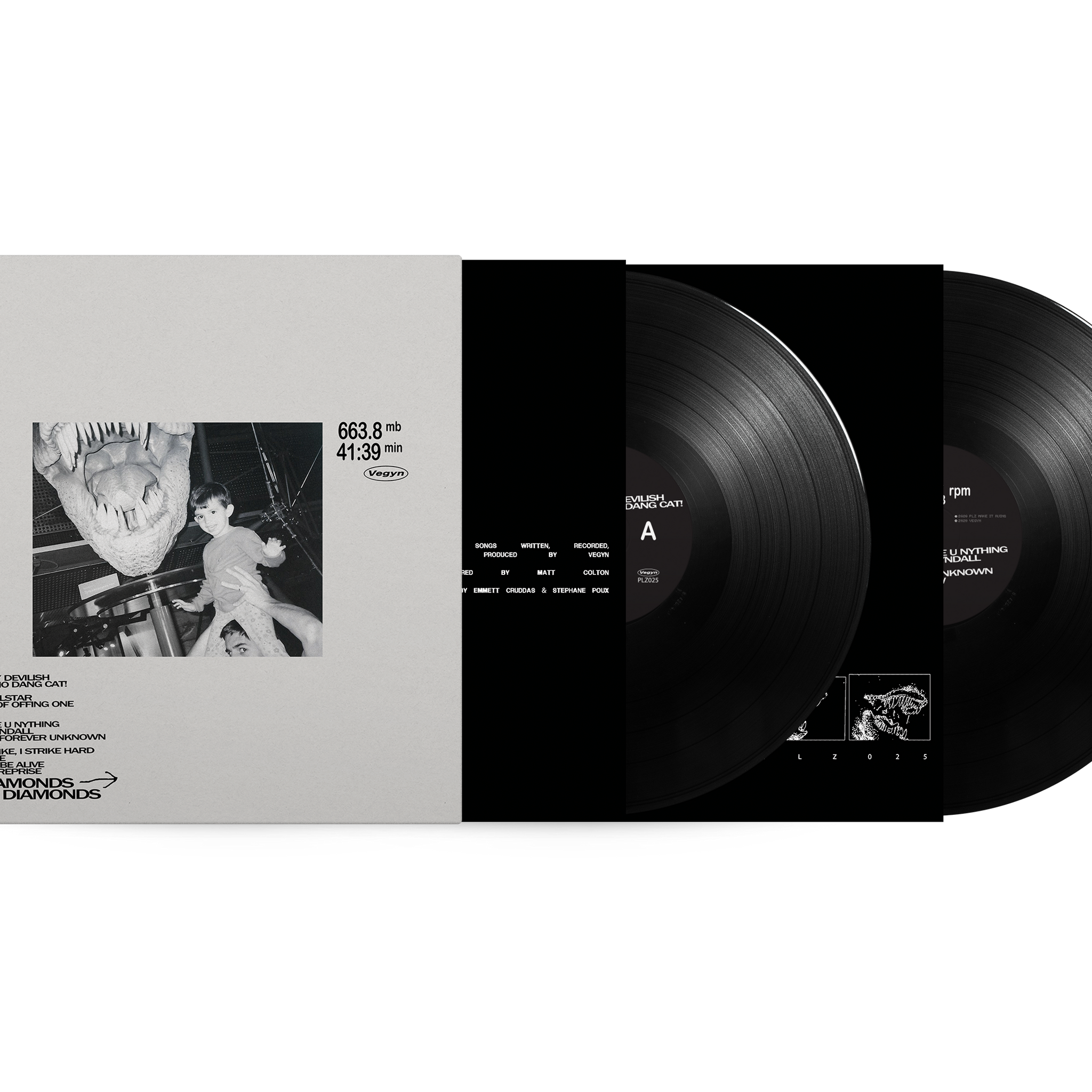 VEGYN - Only Diamonds Cut Diamonds (Repress) - 2LP - 180g Black Vinyl [DEC 12]