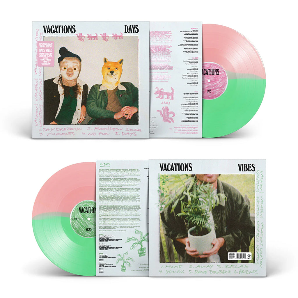 VACATIONS - Days / Vibes - LP - Double Mint / Baby Pink Vinyl [SEP 5]