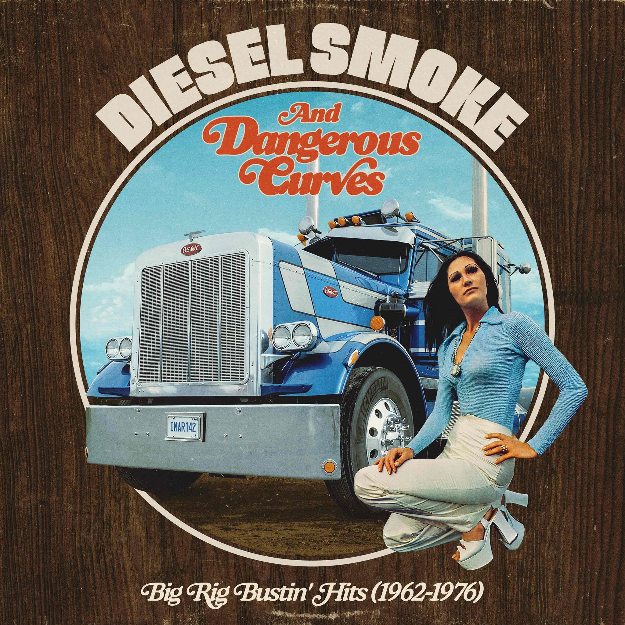 Various Artists - Diesel Smoke And Dangerous Curves: Big Rig Bustin' Hits (1962-1976) - 1LP - Random Vinyl - 'Asphalt Angel' Blue or 'Midnight Bitumen' Black  [Record Store Day 2025]