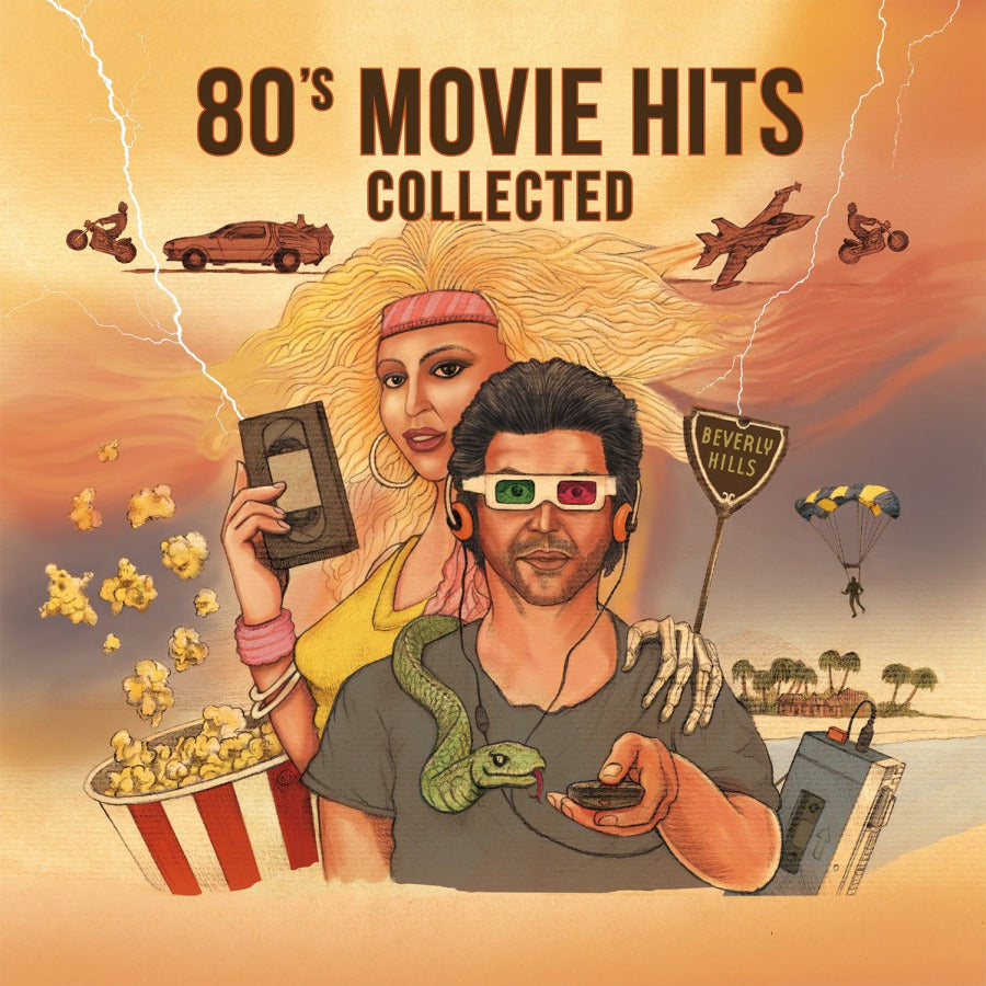 VARIOUS - 80's Movie Hits Collected (Repress) - 2LP - 180g Translucent Blue and Gold Vinyl