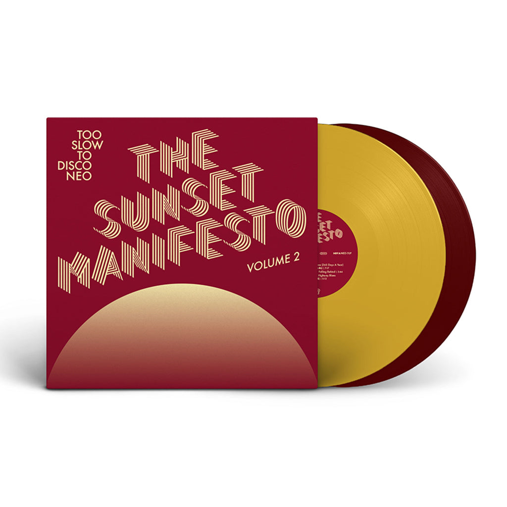 VARIOUS - The Sunset Manifesto Volume 2 (with A3 Poster & Sticker) - 2LP - Yellow / Oxblood Colour Vinyl [JUL 4]