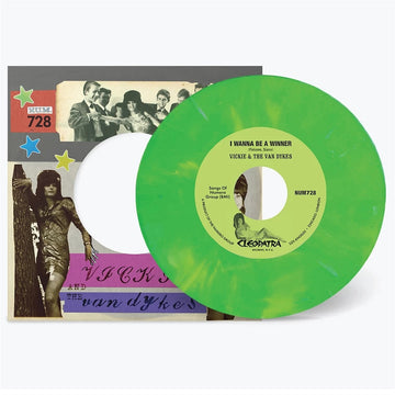 VICKIE & THE VAN DYKES - I Wanna Be A Winner / Outcast (2023 Reissue) - 7'' - Green with White Marble Vinyl [DEC 15]