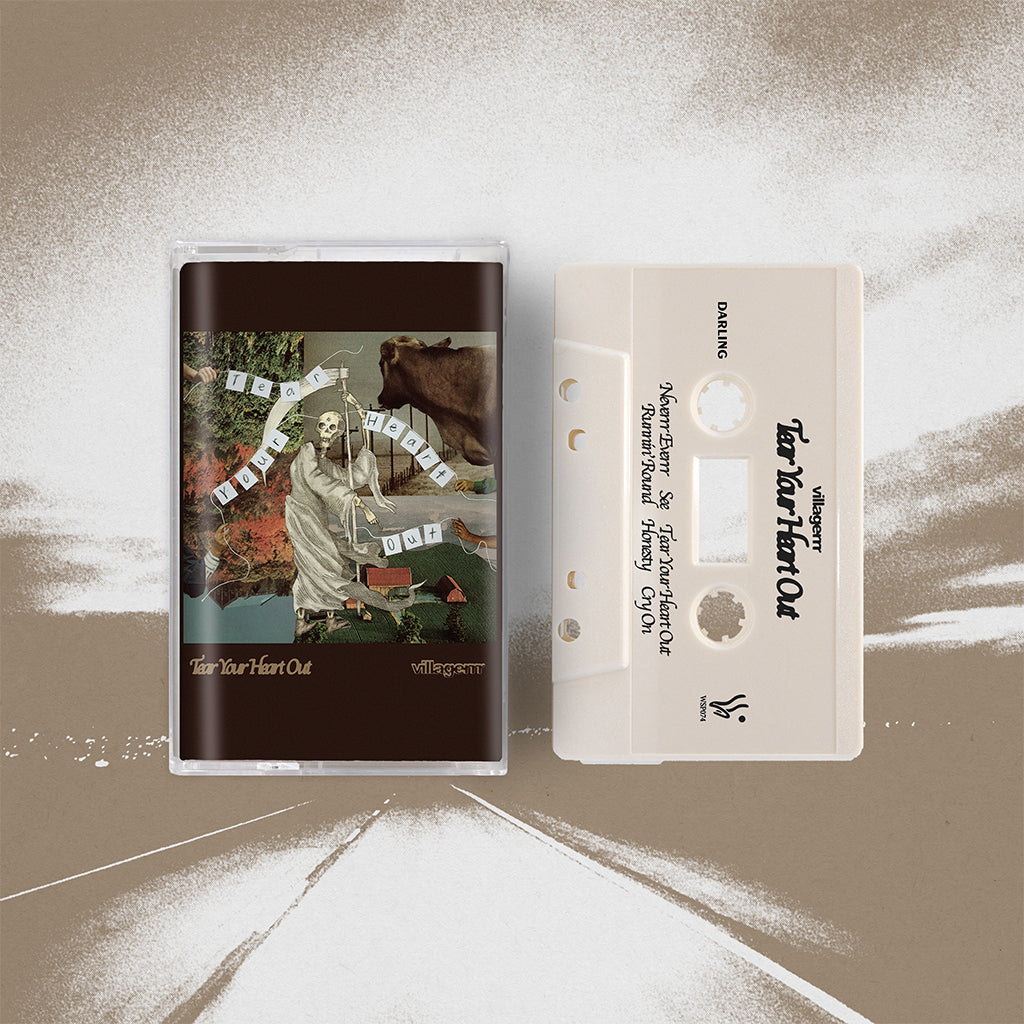 villagerrr - Tear Your Heart Out - MC - 'Bone White' Colour Cassette Tape [OCT 10]