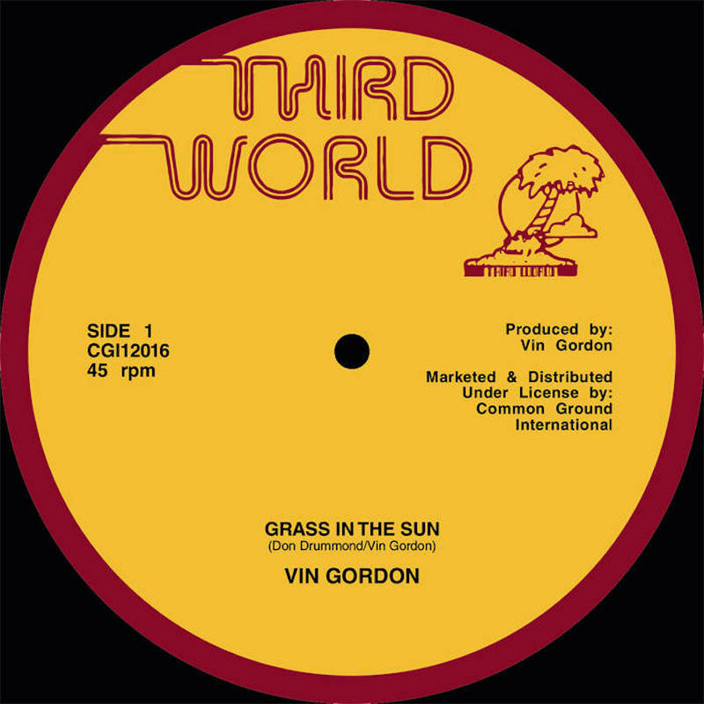 VIN GORDON - Grass In The Sun b/w Split Second (Repress) - 12'' - Vinyl