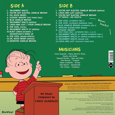 VINCE GUARALDI - You're Not Elected, Charlie Brown (Original Soundtrack) - LP - Vinyl