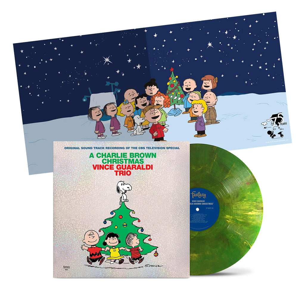 VINCE GUARALDI TRIO - A Charlie Brown Christmas (60th Anniversary Edition w/ Poster & Holographic Sleeve) - LP - 'Christmas Tree' Colour Vinyl [SEP 26]