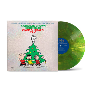 VINCE GUARALDI TRIO - A Charlie Brown Christmas (60th Anniversary Edition w/ Poster & Holographic Sleeve) - LP - 'Christmas Tree' Colour Vinyl