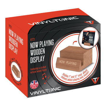 Vinyl Tonic - 'Now Playing’ Wooden Record Stand