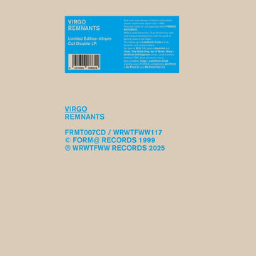 VIRGO - Remnants (Reissue) - 2LP - Vinyl [NOV 7]