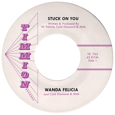 WANDA FELICIA & COLD DIAMOND & MINK - Stuck On You - 7" - Indies Pink Vinyl