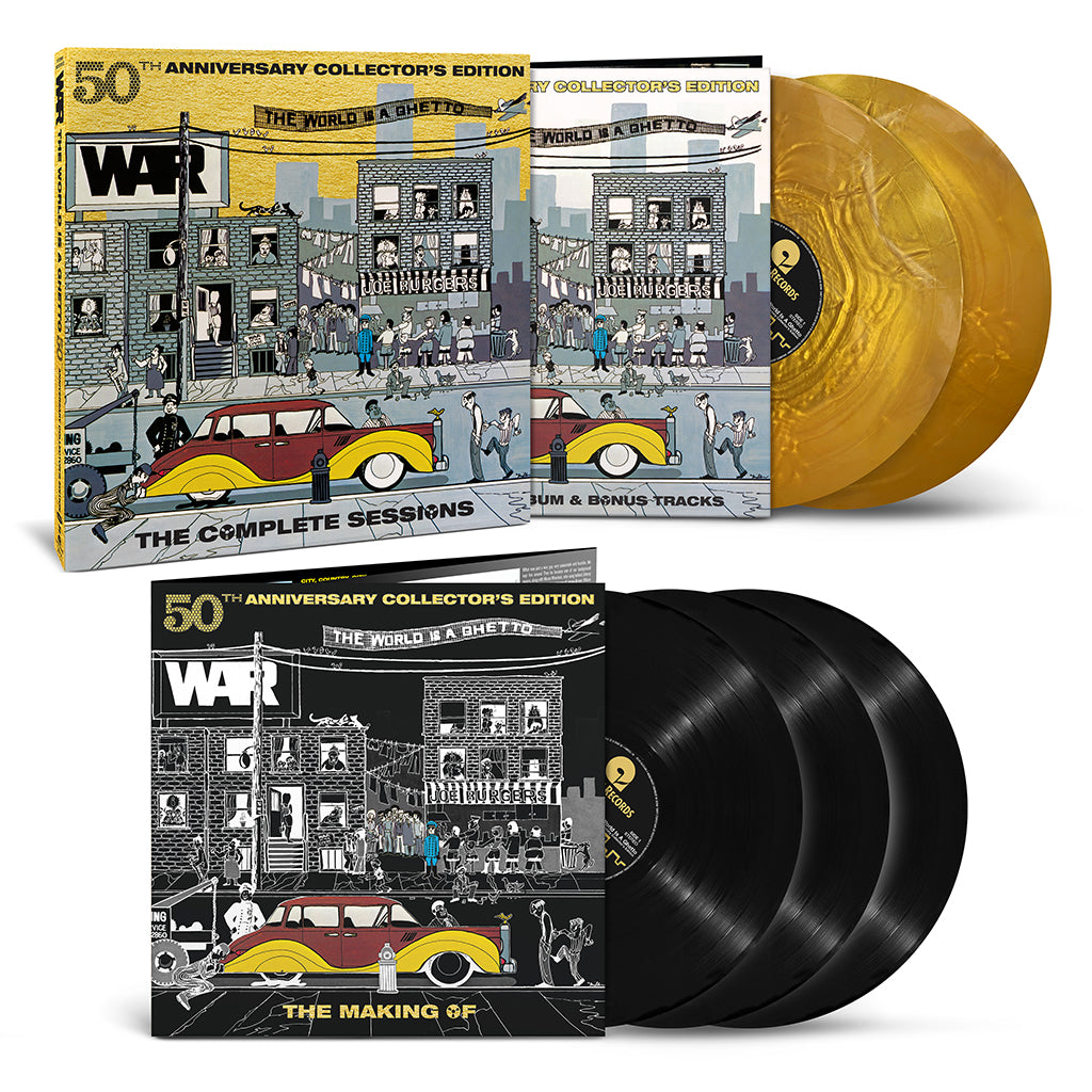 WAR - The World Is A Ghetto (50th Anniversary Collector’s Edition) [Black Friday 2023] - 5LP (2 Gold, 3 Black) - Deluxe Vinyl Box Set [NOV 24]