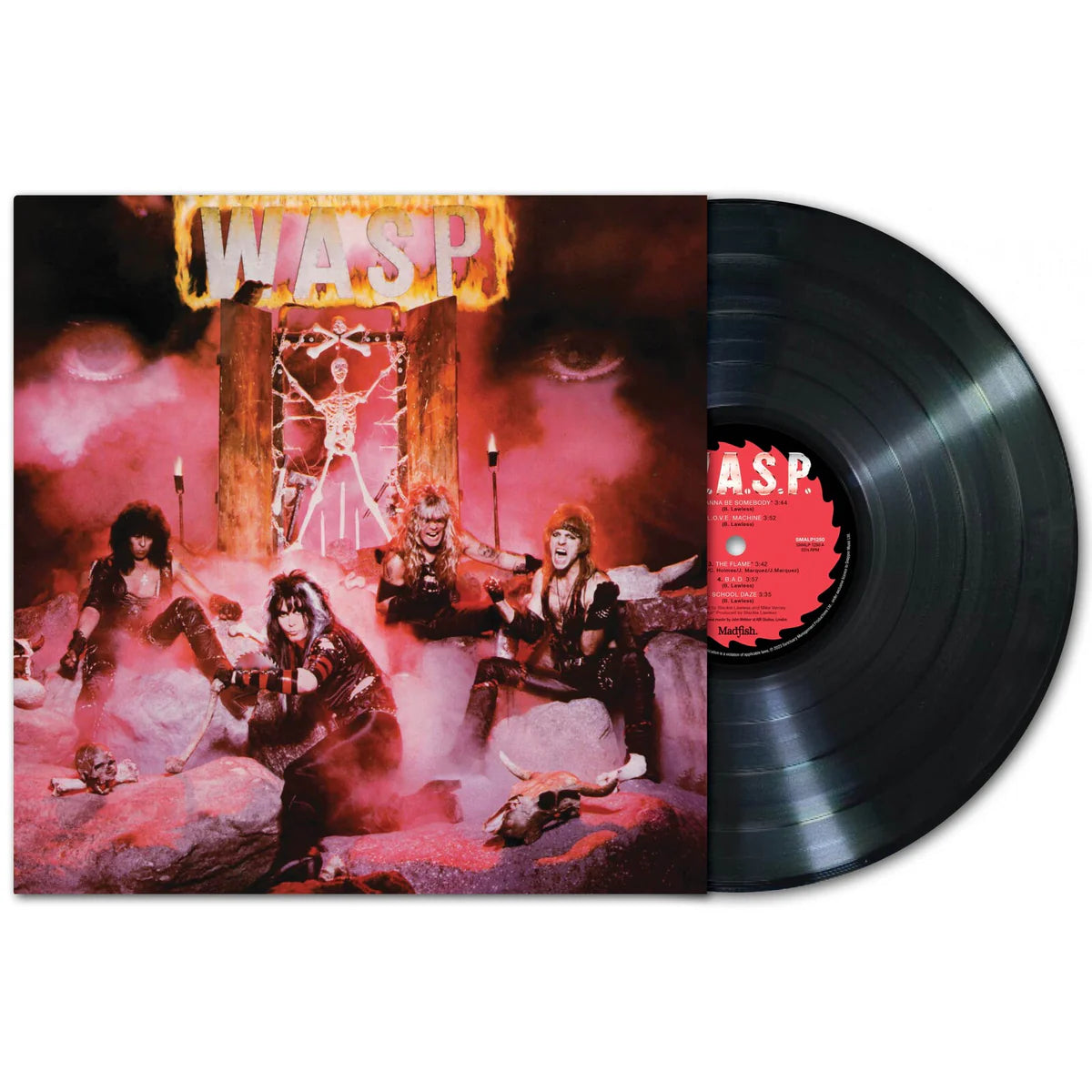 WASP アルバム「WASP」 レコード usオリジナル W.A.S.P. – W.A.S.P. – Vinyl (Red/Black Marble , LP, Album +