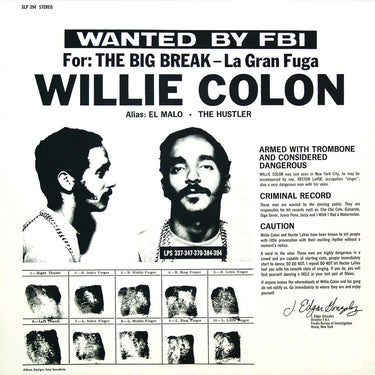 WILLIE COLÓN - La Gran Fuga - LP - Vinyl