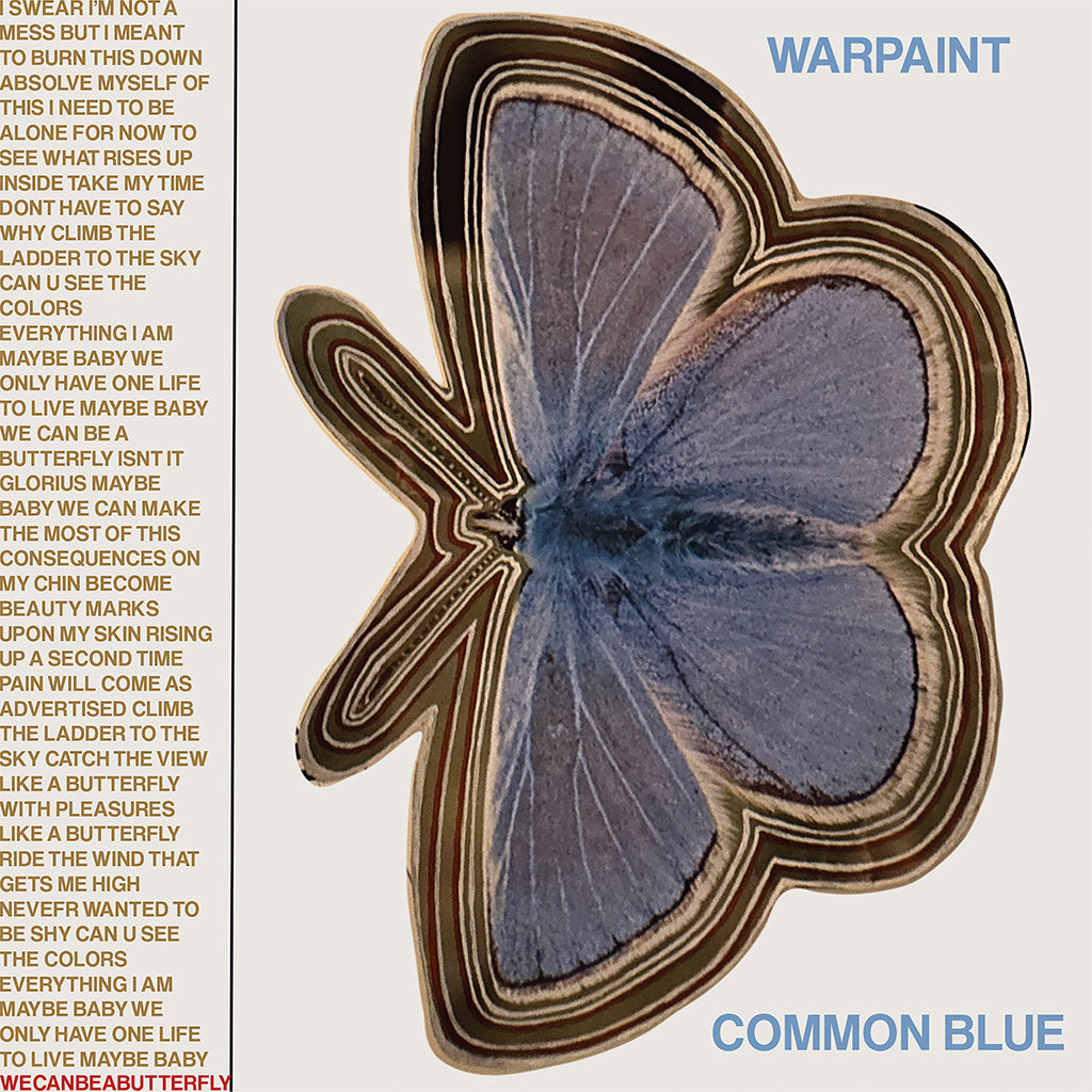 WARPAINT - Common Blue / Underneath - 7'' - Transparent Blue Vinyl