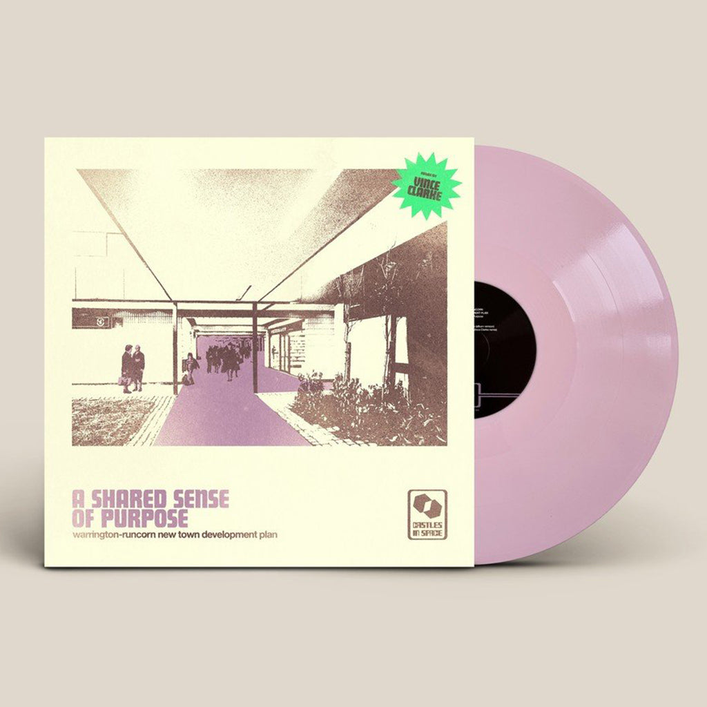 WARRINGTON-RUNCORN NEW TOWN DEVELOPMENT PLAN - A Shared Sense Of Purpose b/w Vince Clarke Remix - 12'' - Baby Pink Vinyl