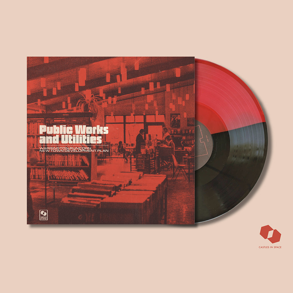 WARRINGTON-RUNCORN NEW TOWN DEVELOPMENT PLAN - Public Works and Utilities - LP - Transparent Red & Black 'Half & Half' Colour Vinyl [OCT 10]