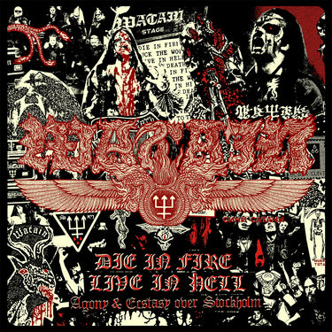 WATAIN - Die In Fire - Live In Hell (Agony And Ecstasy Over Stockholm) - 2LP - Transparent Yellow and Red Vinyl [NOV 3]