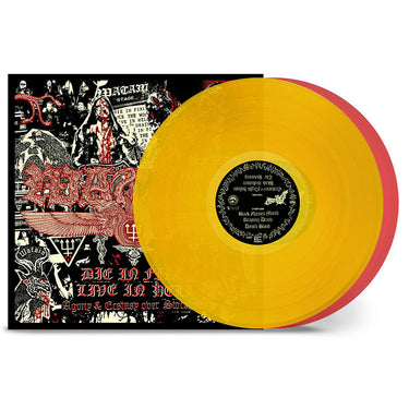 WATAIN - Die In Fire - Live In Hell (Agony And Ecstasy Over Stockholm) - 2LP - Transparent Yellow and Red Vinyl [NOV 3]