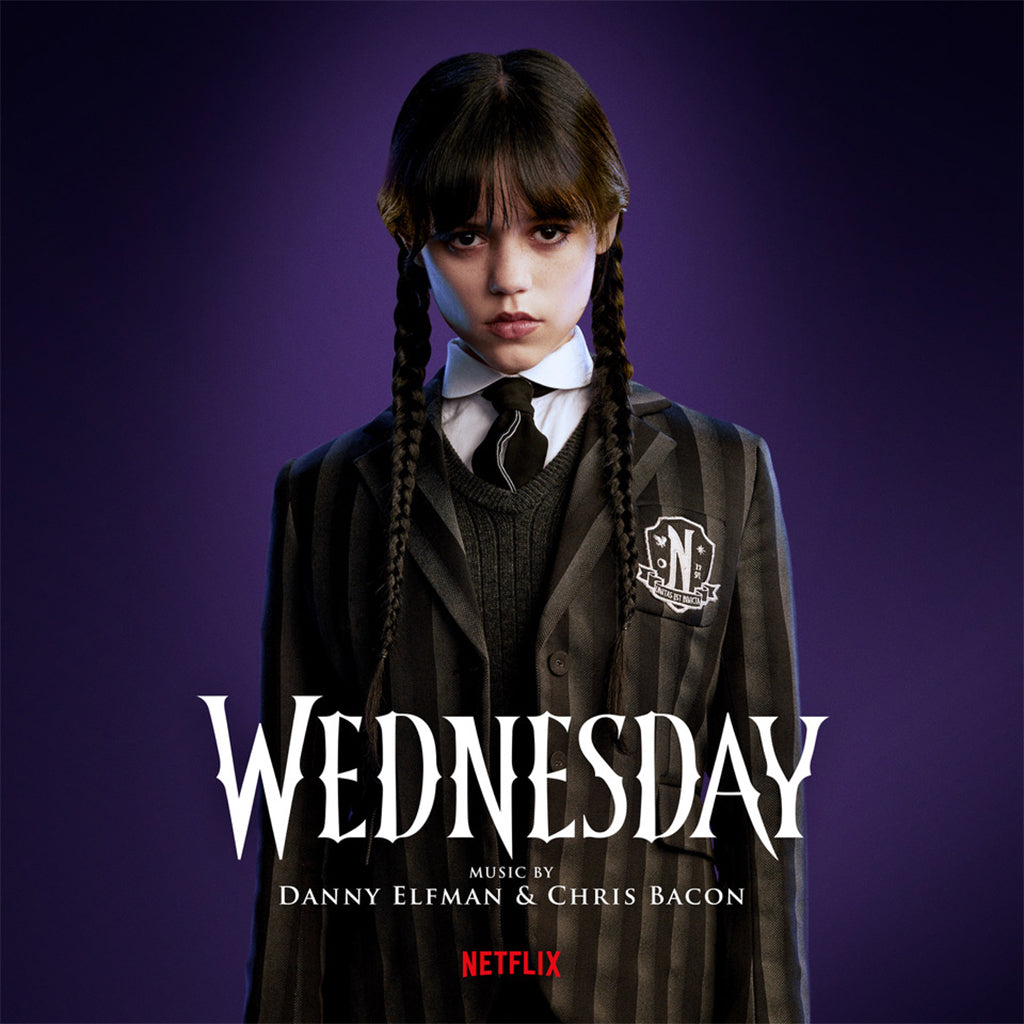 DANNY ELFMAN & CHRIS BACON - Wednesday (Netflix Series Original Score) - 2LP - Gatefold Purple Goth with Smoky Shadow Vinyl