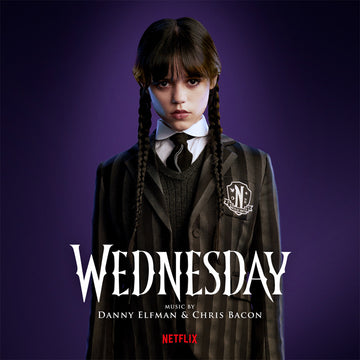 DANNY ELFMAN & CHRIS BACON - Wednesday (Netflix Series Original Score) - 2LP - Gatefold Purple Goth with Smoky Shadow Vinyl
