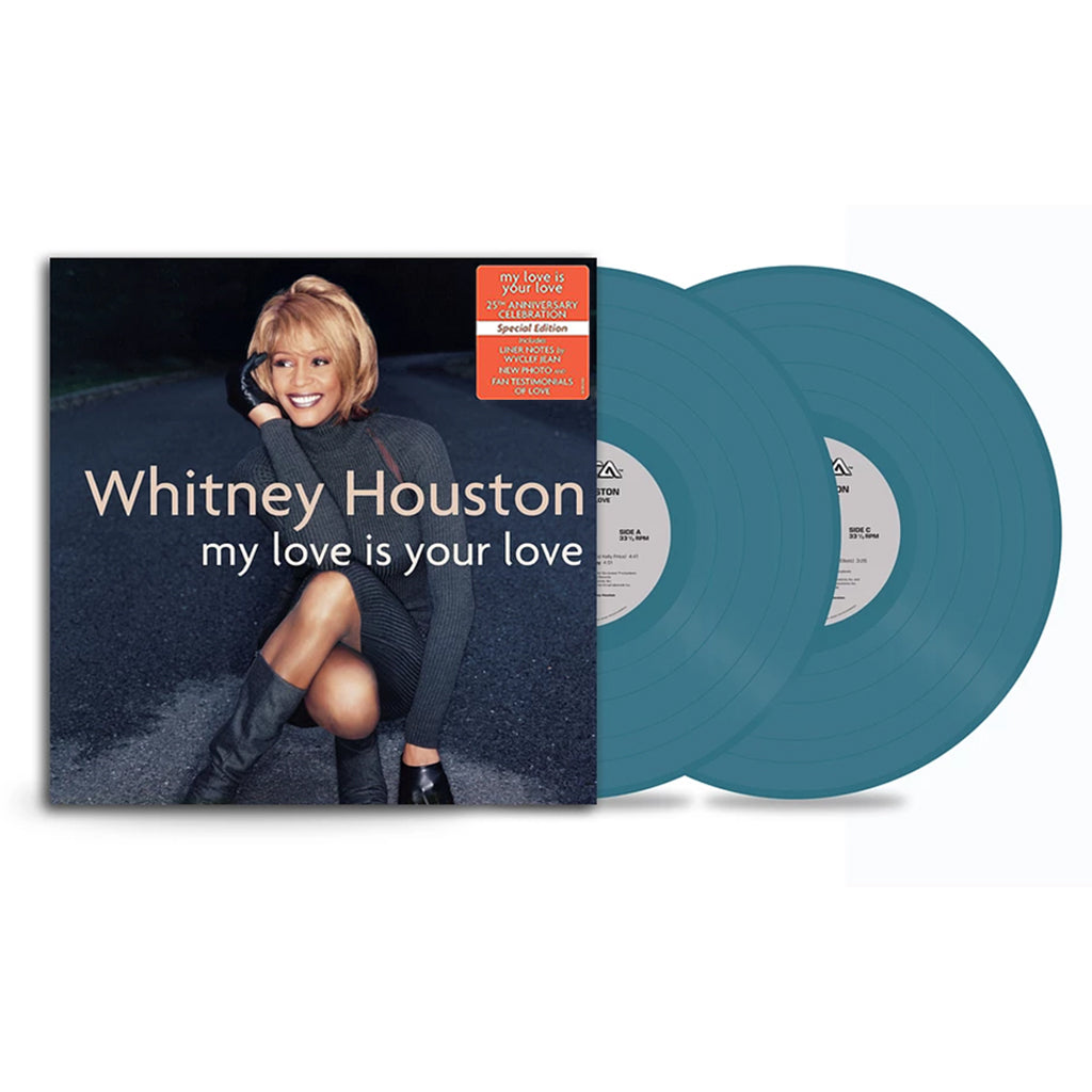 WHITNEY HOUSTON - My Love Is Your Love (25th Anniversary Reissue) - 2LP - Teal Coloured Vinyl
