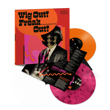 VARIOUS - Wig Out! Freak Out! (Freakbeat & Mod Psychedelia Floorfillers 1964-1969) - 2LP - Deluxe Neon Pink Marble / Orange Vinyl