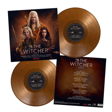 JOSEPH TRAPANESE & MAX DAVIDOFF-GREY - The Witcher: Season 4 (Original Soundtrack) - 2LP - Deluxe 180g Orange and Black Marbled Vinyl [NOV 21]