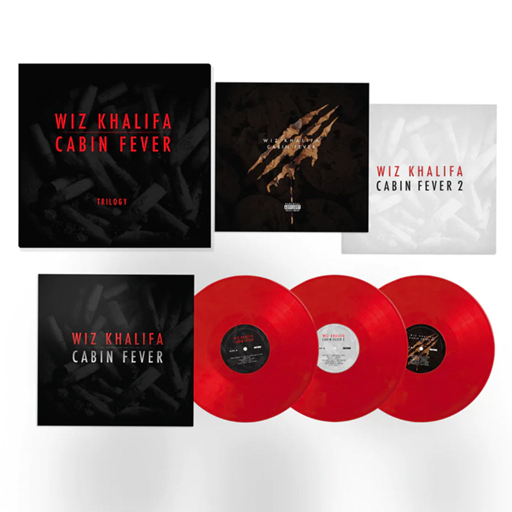 WIZ KHALIFA - Cabin Fever Trilogy - 3LP - Red Vinyl Box Set